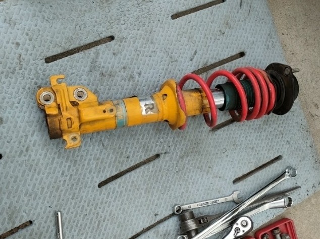 純正ビルシュタインセミOH（バンプラバー仕様変更）（ダイハツ コペン