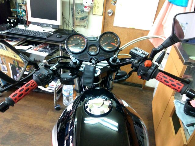 cb750f 純正ハンドル くの字 35π cbx cbr 流用 cbx400f cb750 純正