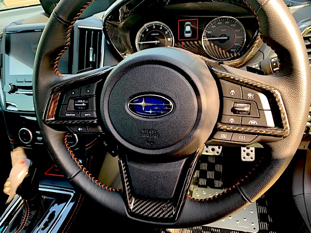 AXIS-PARTS ドライカーボン製 ステアリングカバー 3点セット (再