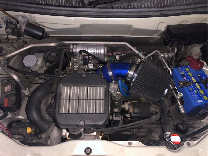 ruien 76mm口径アルミ製エアインテークパイプエアクリーナー付属