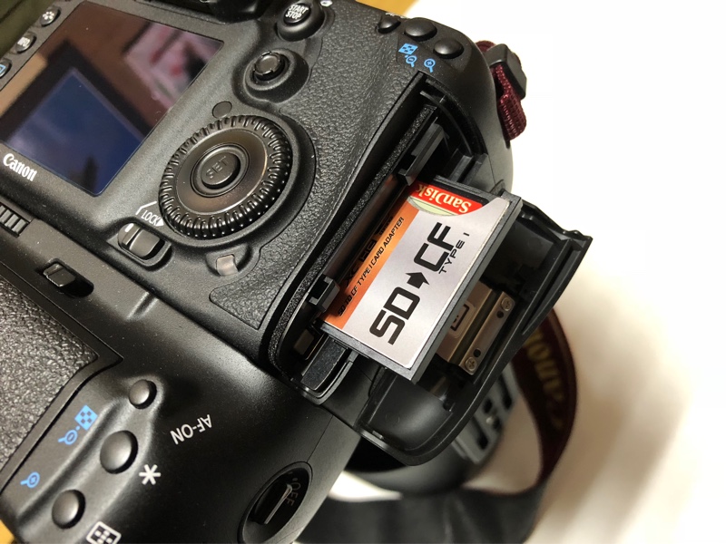 MATECH SDカードから、CFカード変換 のパーツレビュー | Canon EOS 7D