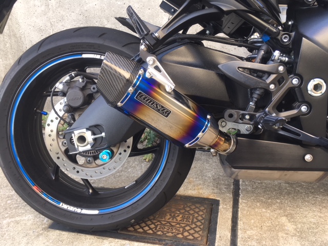 BEAMS BMS-R CORSA-EVOⅡ ヒートチタン のパーツレビュー | GSX-S1000F