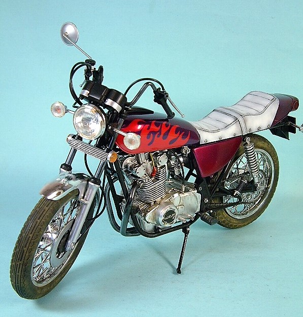 alley-catのフォトギャラリー「ナガノ1/8 SUZUKI GS400E 湘爆 江口仕様