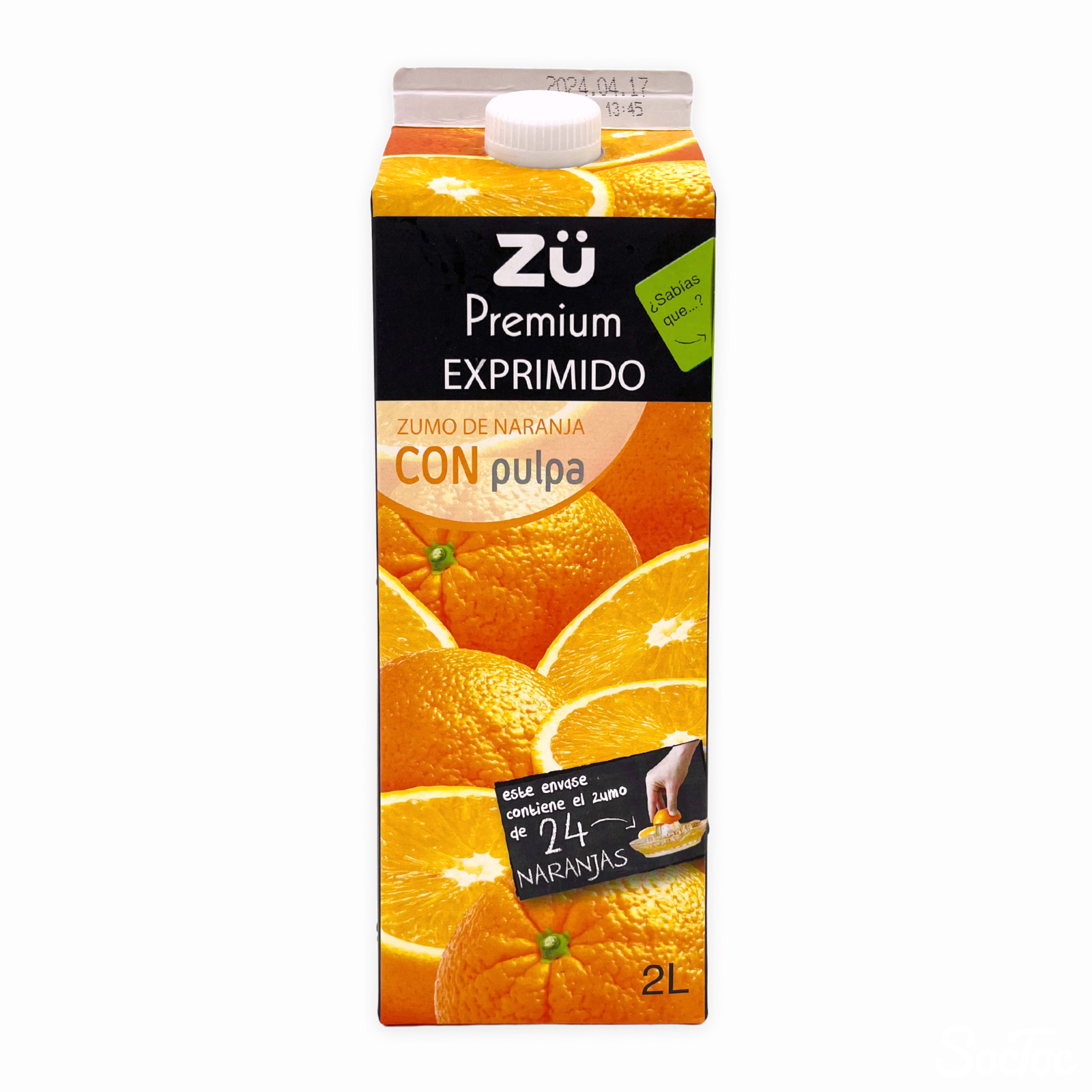 Zu ストレートオレンジジュース パルプ(果肉)4%入り 2000ml | SocToc