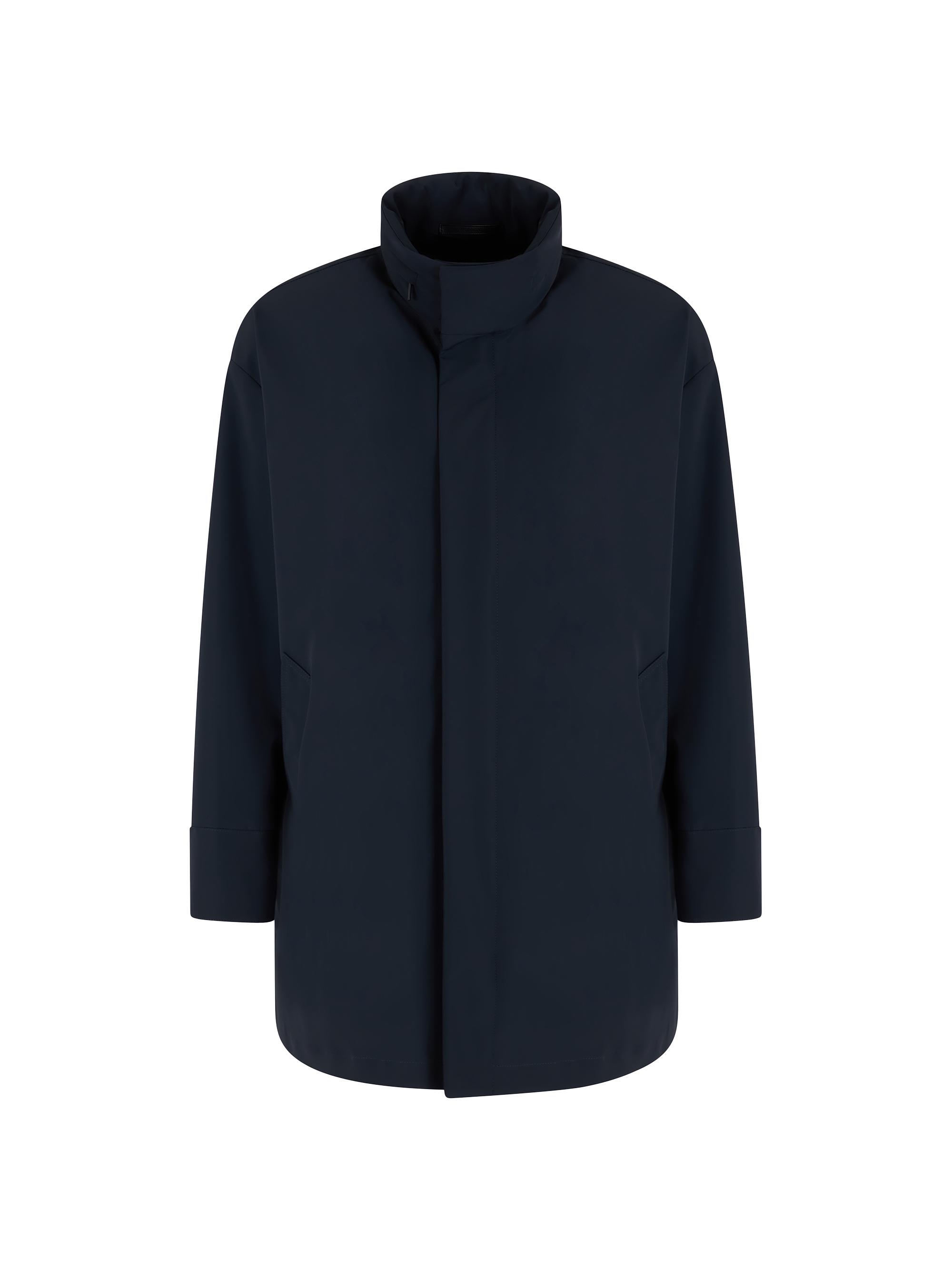 Giorgio Armani Long Wool Zip-Up Jacket | Saks Fifth Avenue