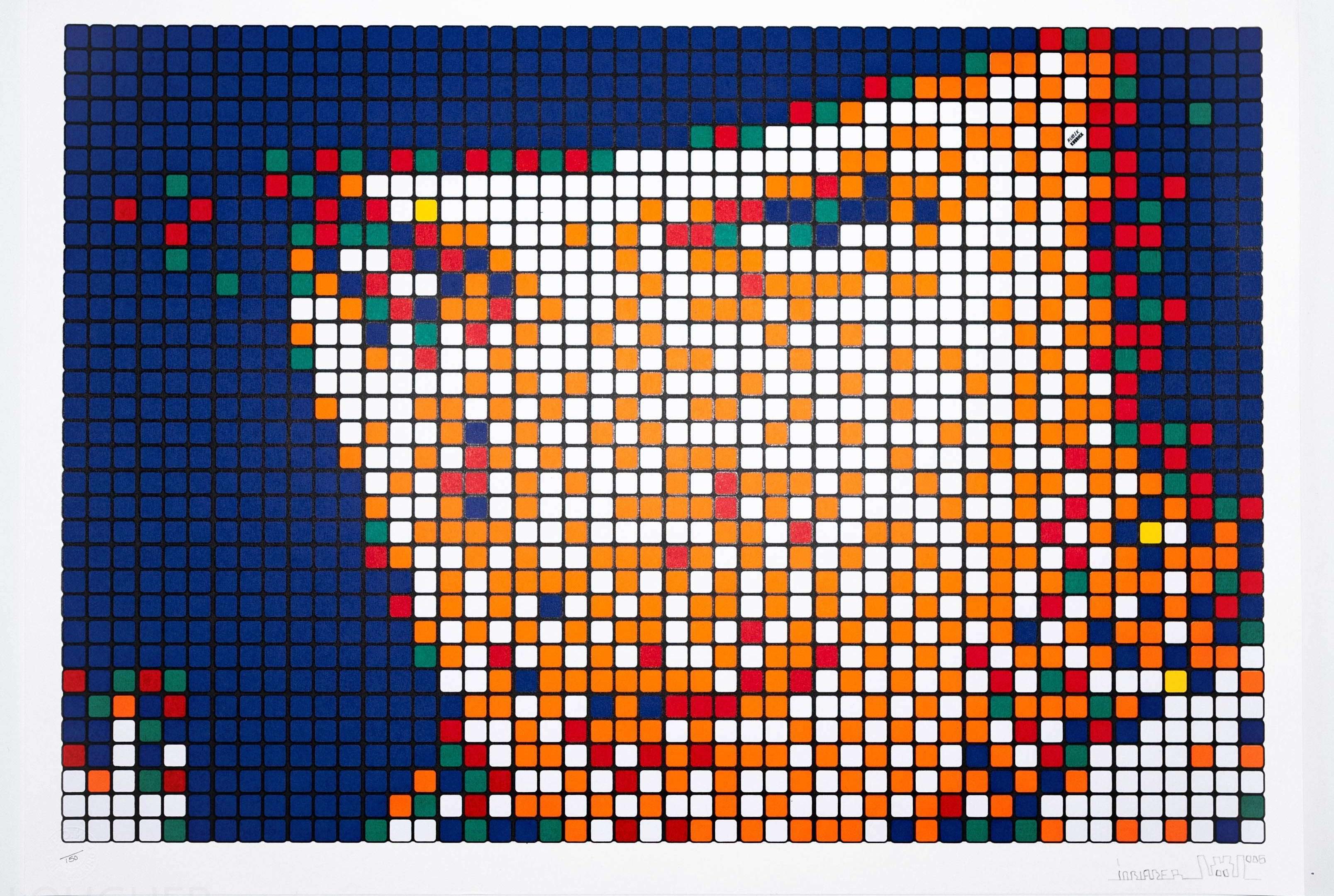 Invader Rubik Kubrick, Clockwork Orange (Signed Print) 2006