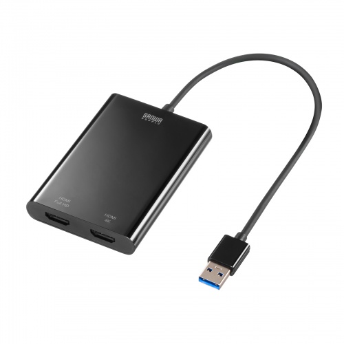 USB-CVU3HD4【USB A/Type-C両対応HDMIディスプレイアダプタ(4K/30Hz