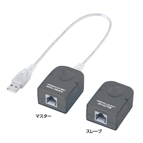 USB-EXSET6【USB2.0エクステンダー（50m延長、4ポート）】USB2.0信号を