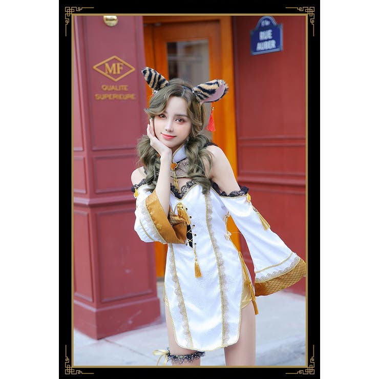 五木あきらコラボ】虎チャイナ《ハロウィンコスプレ5点セット