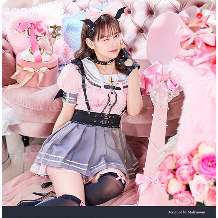 スイートデビルスクールガール《ハロウィンコスプレ7点セット