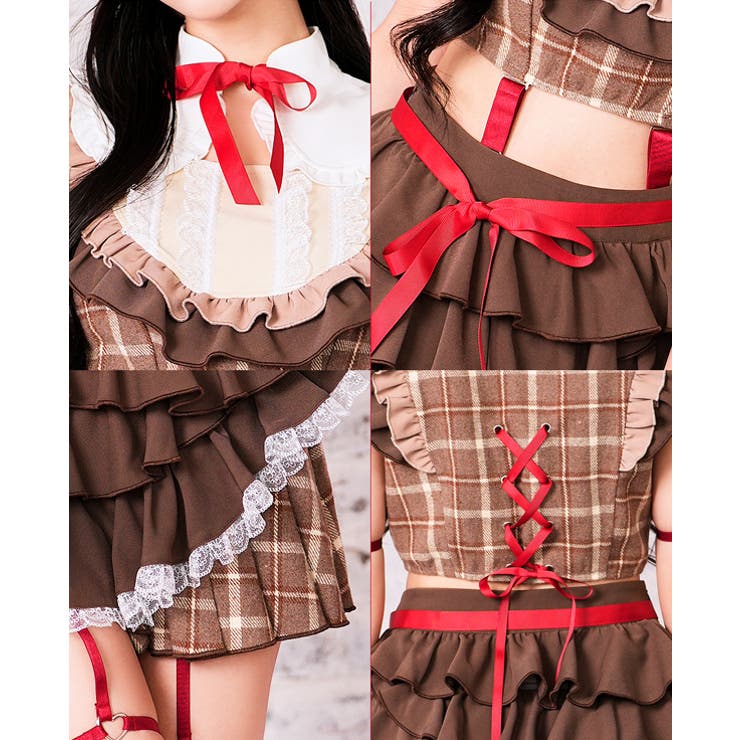 中村里砂着用】アイドルチョコレートメイド《ハロウィンコスプレ8点