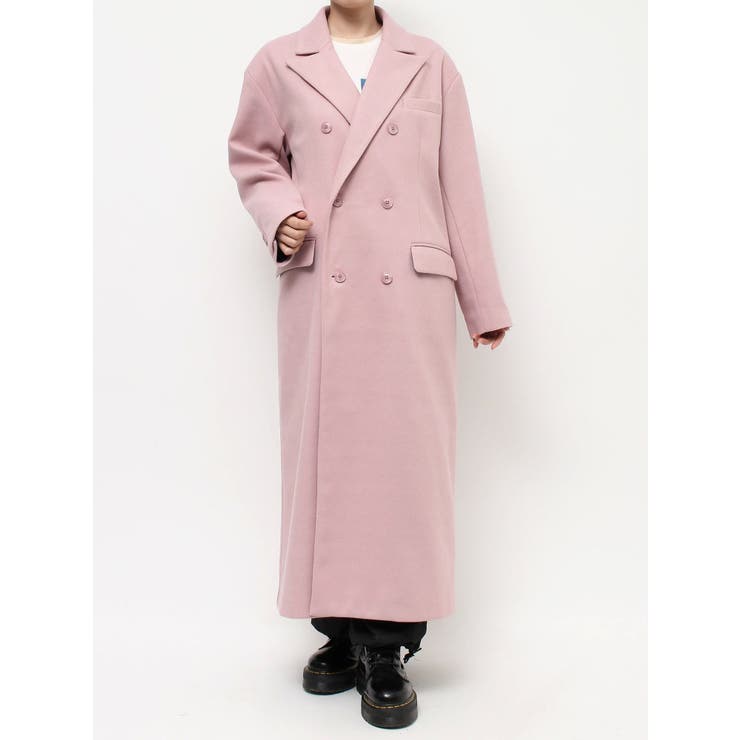ダブルブレストロングコート[品番：MKSW0060031]｜jouetie（ジュエティ
