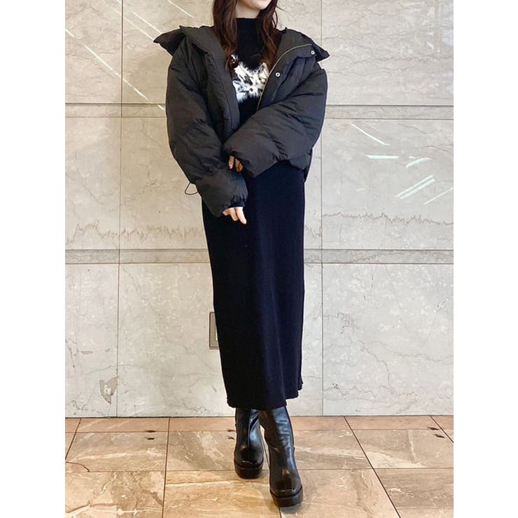 2WAYジャガードカーデドッキングニットワンピース[品番：MKSW0056428