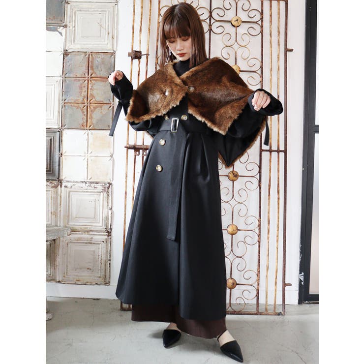 エコファーケープコート[品番：MKSW0038309]｜MURUA（ムルーア）の