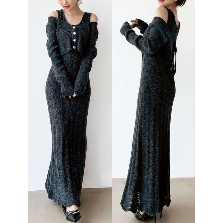 アンサンブルレースニットワンピース[品番：MKSW0066207]｜RESEXXY