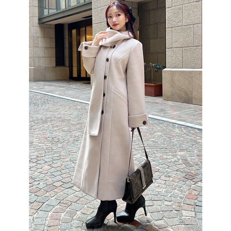 ウィンタースカーフコート[品番：MKSW0066741]｜RESEXXY（リゼクシー