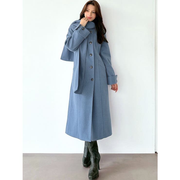 ウィンタースカーフコート[品番：MKSW0066741]｜RESEXXY（リゼクシー