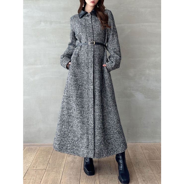 ヘリンボーンステンカラーコート[品番：MKSW0061316]｜RESEXXY