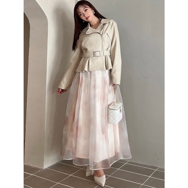 ペプラムライダースジャケット[品番：MKSW0062246]｜RESEXXY