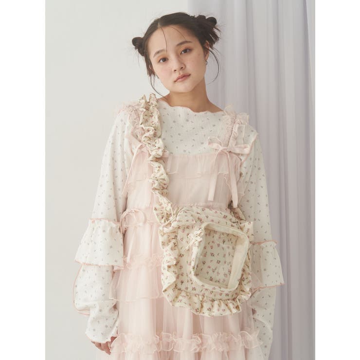 flower waffleトップス[品番：MKSW0065271]｜merry jenny（メリージェ