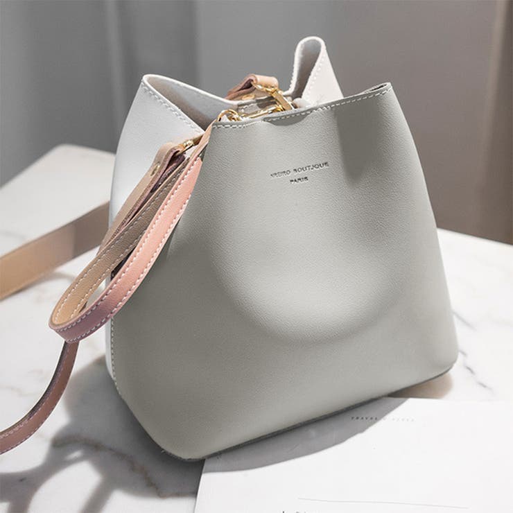 バケツバッグ レディース バイカラー[品番：II000007174