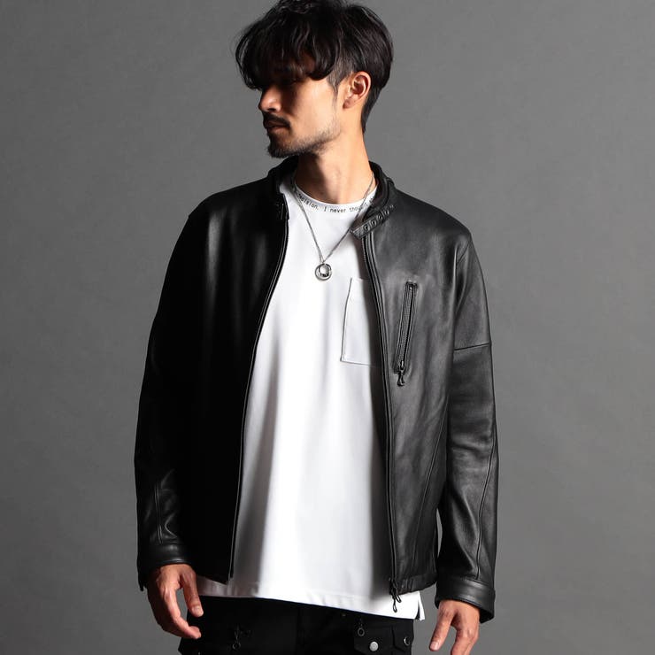 ラムレザーシングルライダース[品番：NICW0004655]｜NICOLE（ニコル