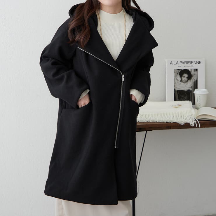 フード付ZIPコート[品番：OLOW0014958]｜RMAF NICE CLAUP / OLIVE des