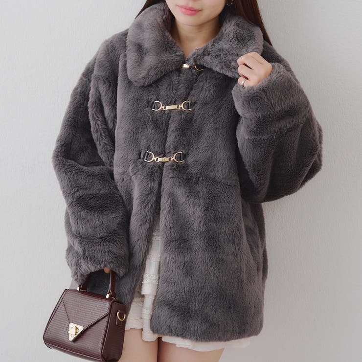 ラビットファービット付きミドルコート[品番：OLOW0016675]｜RMAF NICE