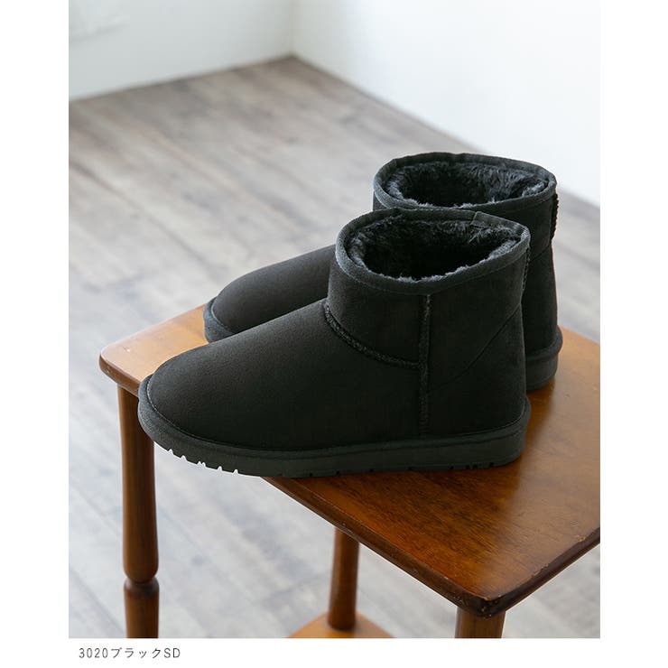 ムートンブーツ レディース 2センチヒール[品番：HSYS0010116]｜welleg