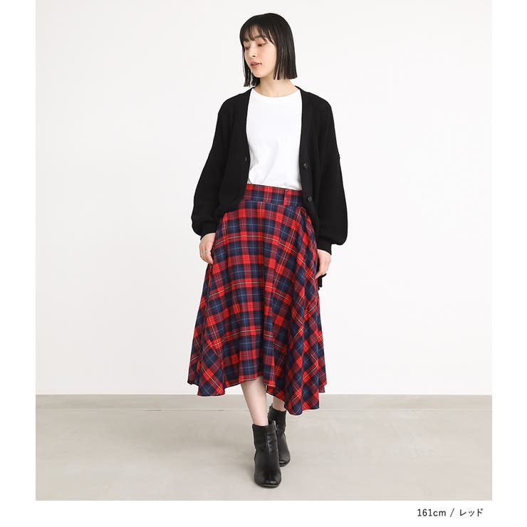 n'OrLABELクラシカルチェックスカート [品番：MITW0001517