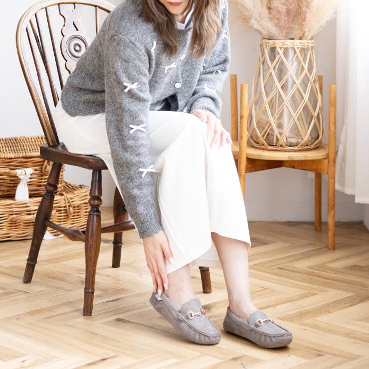 もこもこファー モカシンビットローファー[品番：ATAW0001406