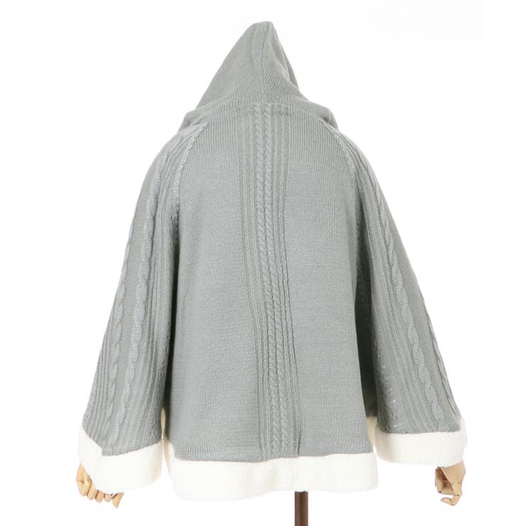 裏ボアニットポンチョ[品番：IGAW0001032]｜axes femme（アクシーズ