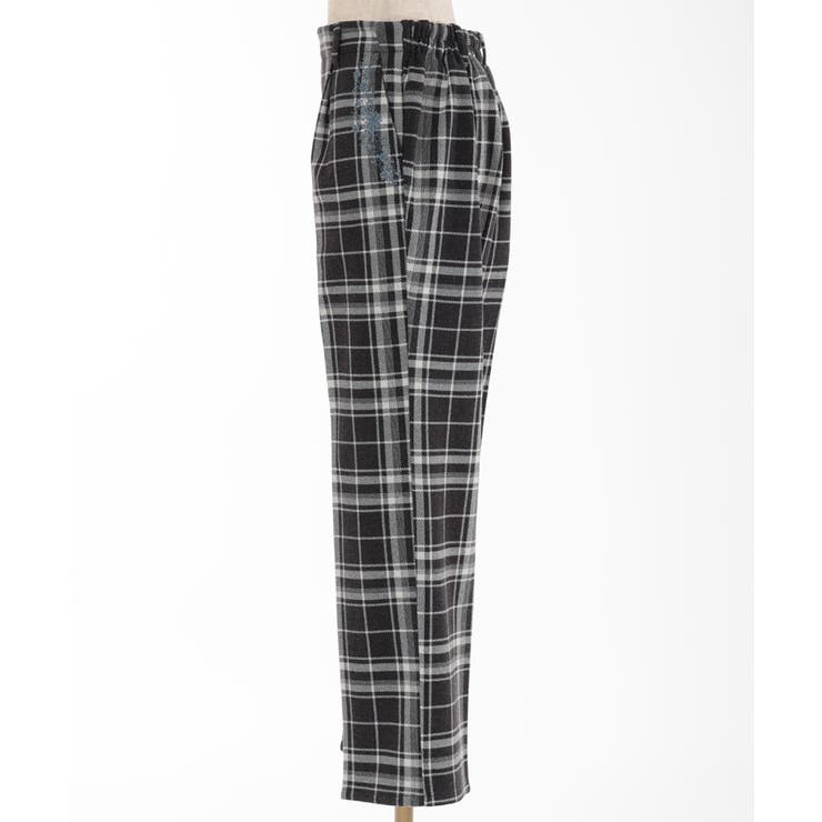 ポケット刺繍ウール調パンツ[品番：IGAW0004330]｜axes femme