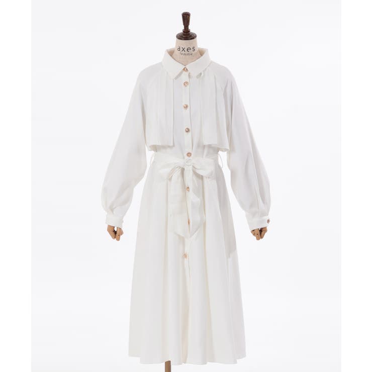 後レースアップトレンチコート[品番：IGAW0004694]｜axes femme