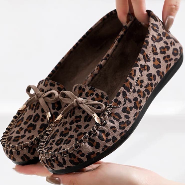 レオパード柄 フラットシューズ[品番：ADEW0004251]｜ad thie