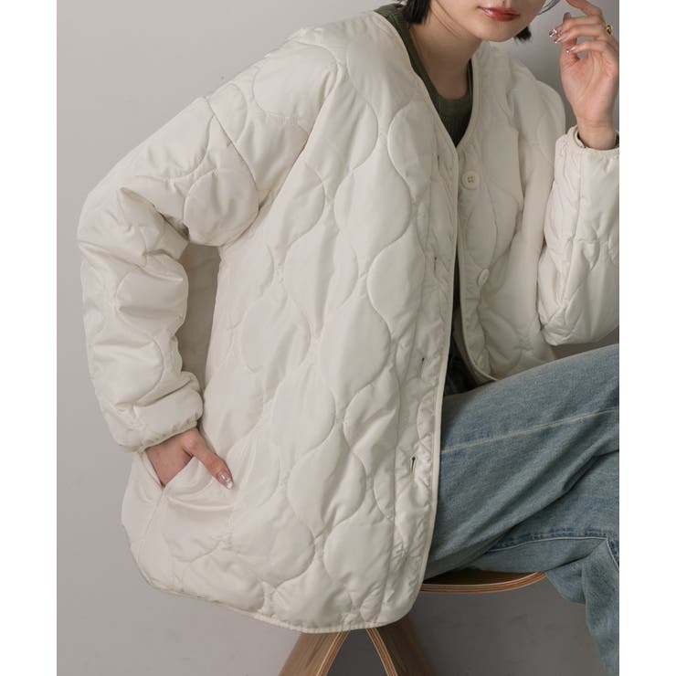 キルティング 中綿ジャケット[品番：ADEW0004553]｜ad thie