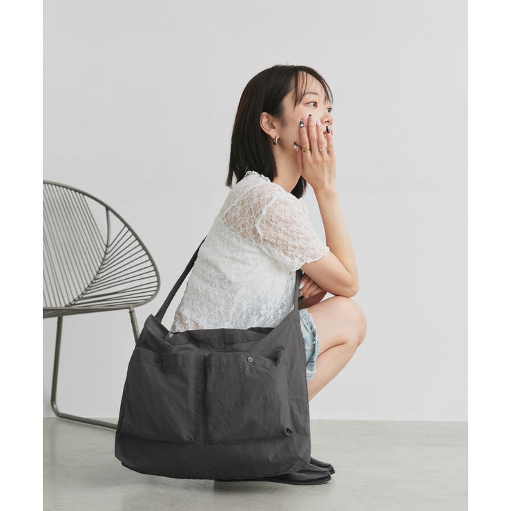 ポケット付き ショルダーバッグ[品番：ADEW0004638]｜ad thie