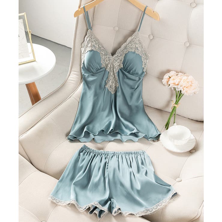 Jasmine Grandiflorum】サテンランジェリー ベビードール[品番