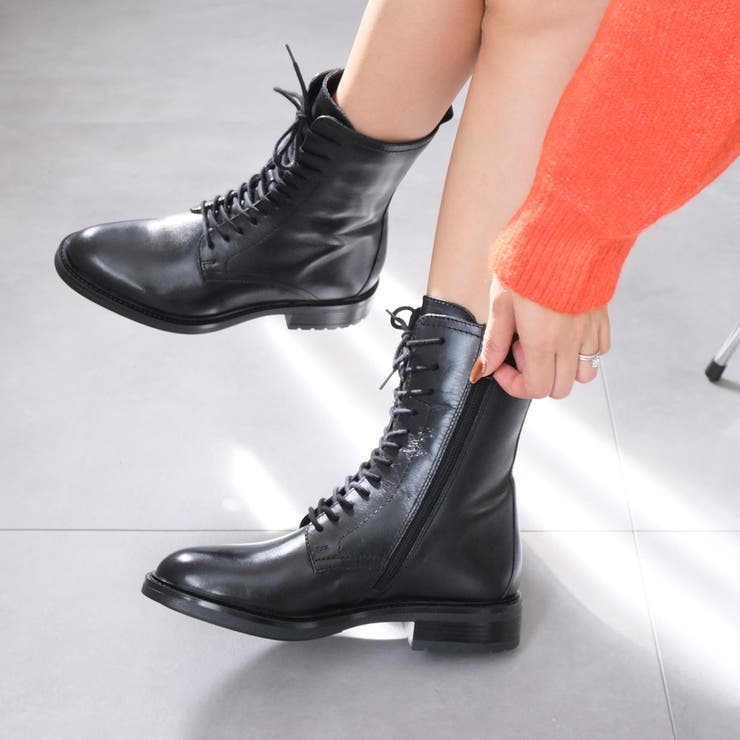 本革 レースアップ ブーツ レディース[品番：BNZS1684386]｜AmiAmi