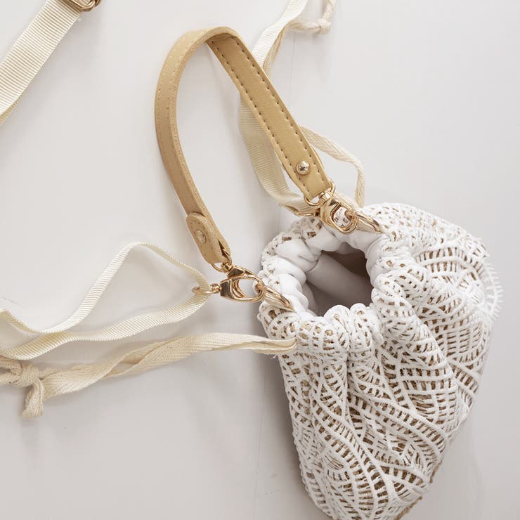 かごバッグ レース ショルダーバッグ[品番：AGCW0000735]｜SUNSHINE