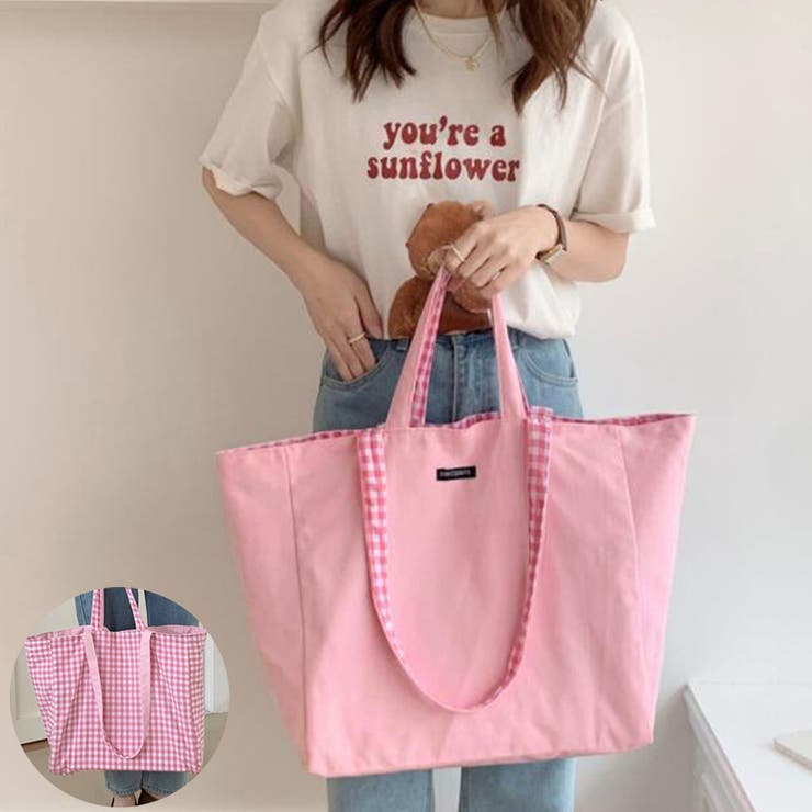 キャンバス トートバッグ リバーシブル[品番：AGCW0002257]｜SUNSHINE