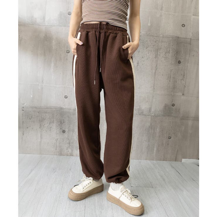 サイドラインスウェットパンツ レディース[品番：AGCW0003503