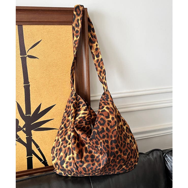 大容量 レオパード柄 ショルダーバッグ[品番：AGCW0006666]｜SUNSHINE