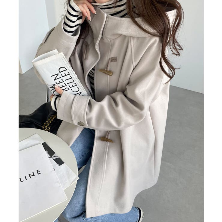 ニットモッサ ミドル丈 ダッフルコート[品番：AZ000004488]｜andme