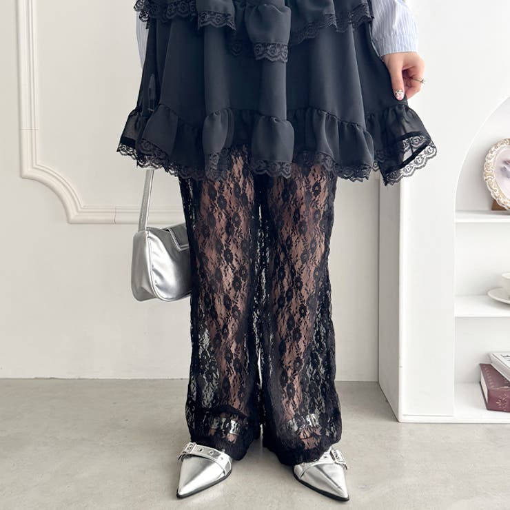 フラワーレースパンツ[品番：OUTW0000068]｜Outfitter lab