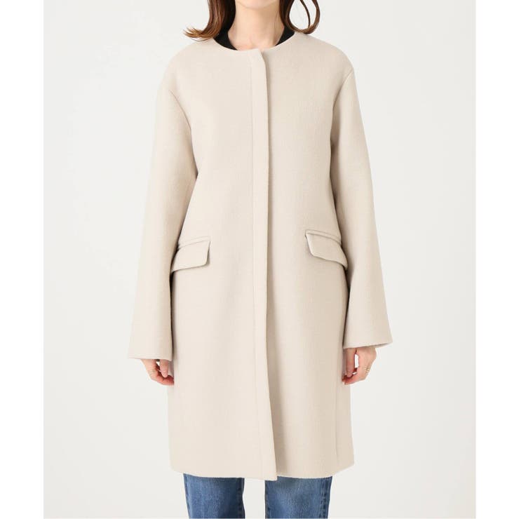 IENA イエナ】二重織りシャルムフードコクーンコート◇[品番