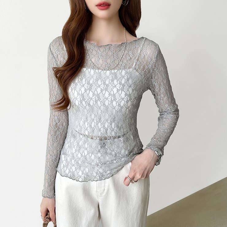 新色登場！】シアーレーストップス 総レース シアートップス[品番