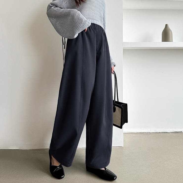新色登場！バレルレッグパンツ ワイドパンツ イージーパンツ[品番