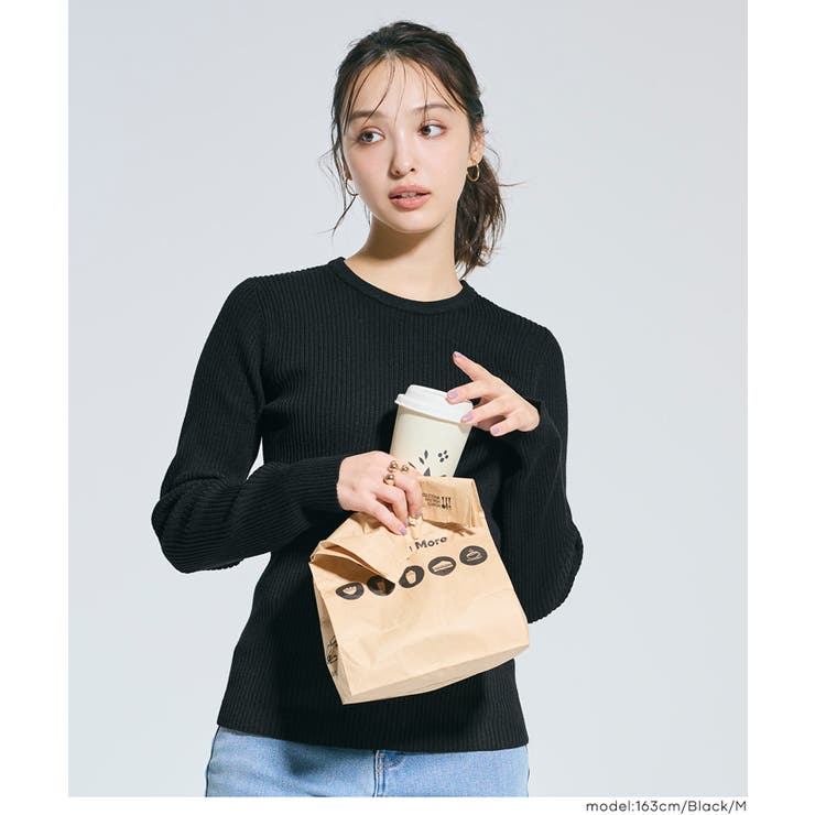 25AW新色登場！クルーネック極上ニットトップス[品番：PA000011295