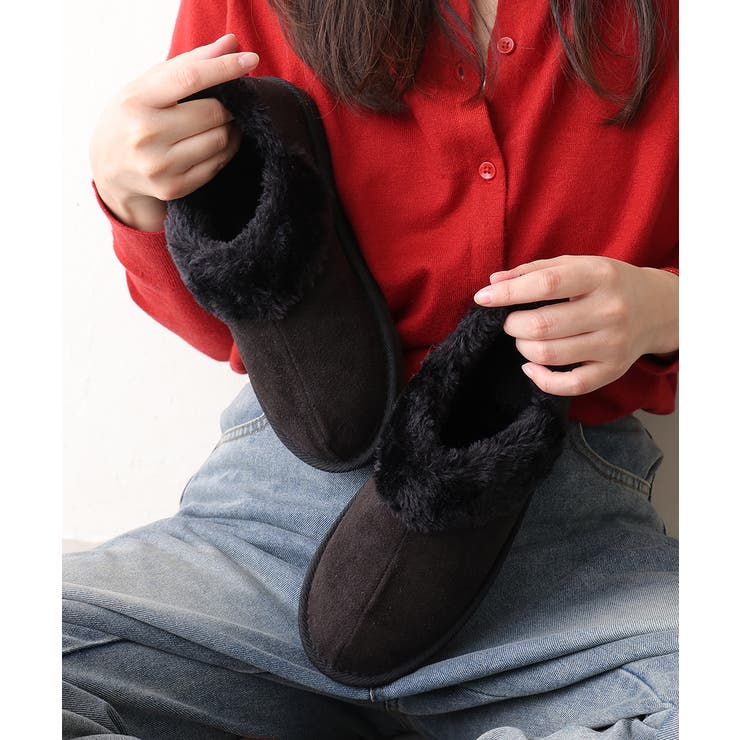 25年秋冬再販】軽量 ボリュームファー アンクル ムートンブーツ[品番